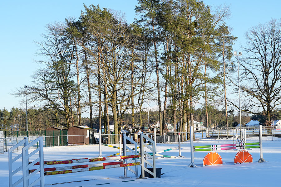 Turnierplatz im Winter